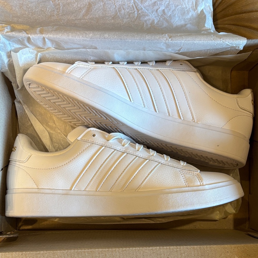 Adidas Classic White Leather Sneakers
